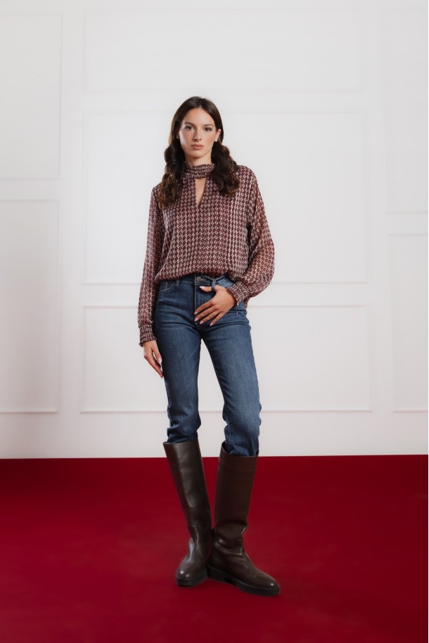 BLUZA Ž.I. B25209201 BORDO