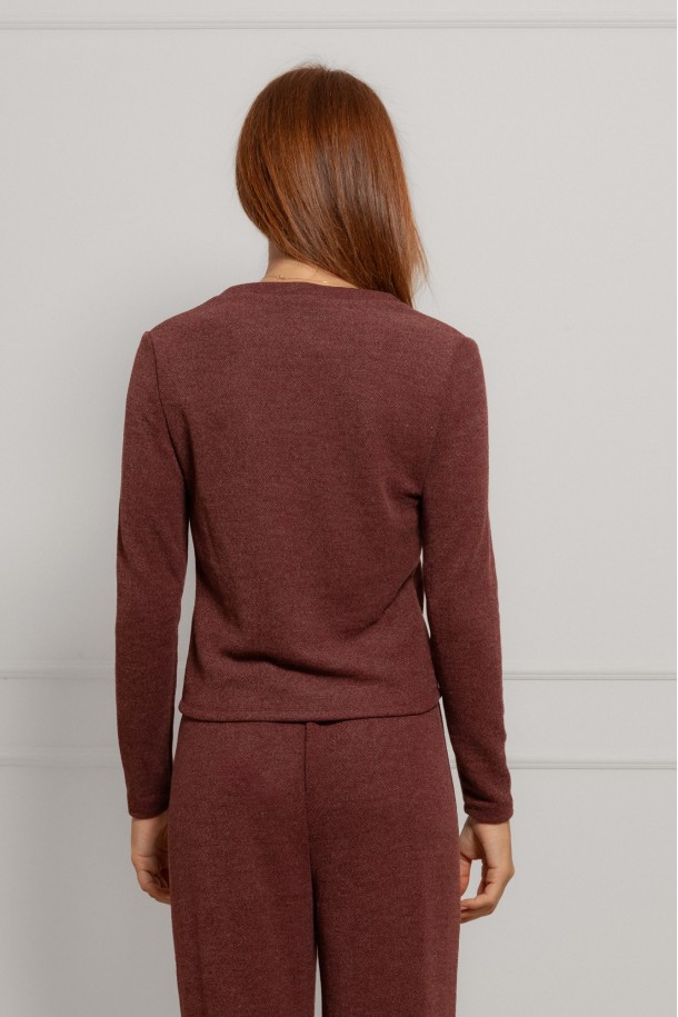MAJICA D.RUKAV Ž K B26PZM135 BORDO