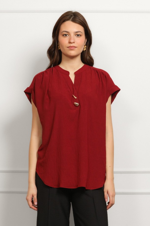BLUZA Ž.I. A26519 BORDO