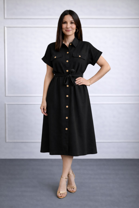 HALJINA KR MIDI Ž.I. A263423 CRNA