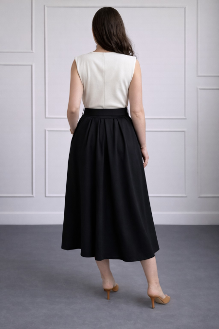 SUKNJA MAXI Ž.I. A2636568 CRNA