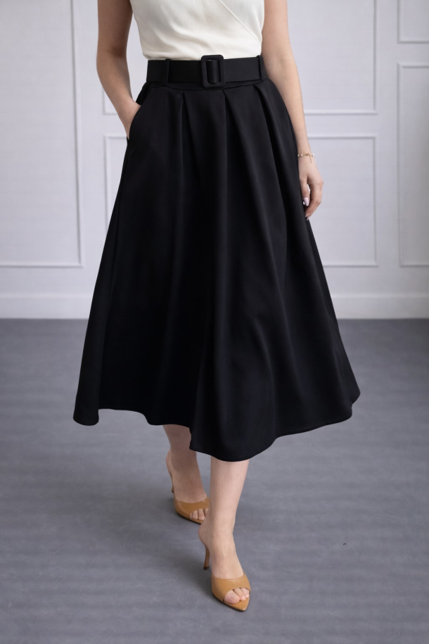 SUKNJA MAXI Ž.I. A2636568 CRNA