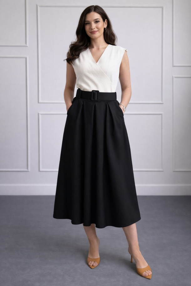 SUKNJA MAXI Ž.I. A2636568 CRNA