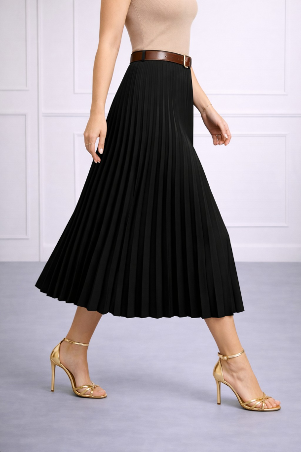 SUKNJA MAXI Ž.I. A2636306 CRNA