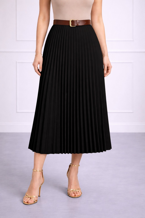 SUKNJA MAXI Ž.I. A2636306 CRNA