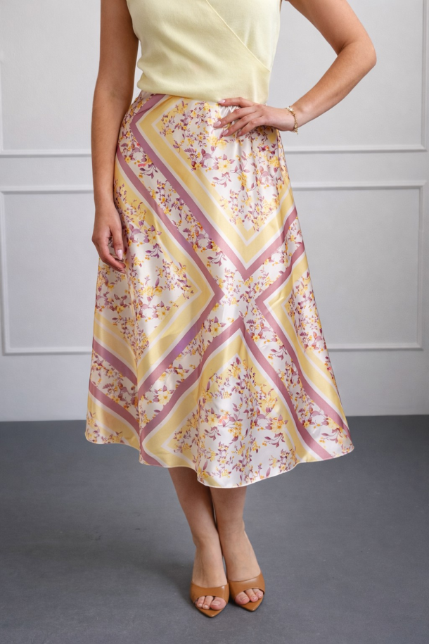 SUKNJA MAXI Ž.I. A26853828 - ŽUTA