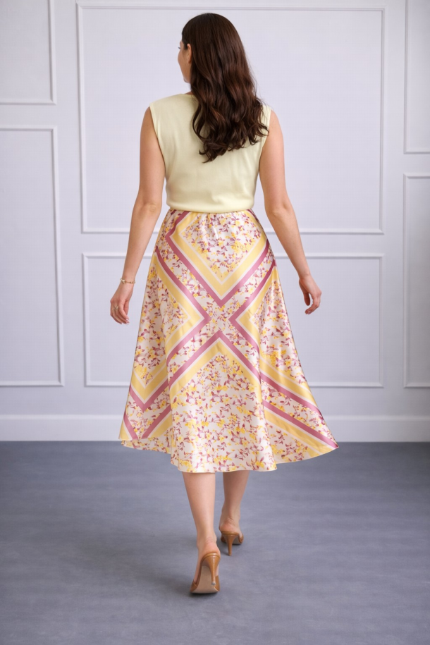 SUKNJA MAXI Ž.I. A26853828 - ŽUTA