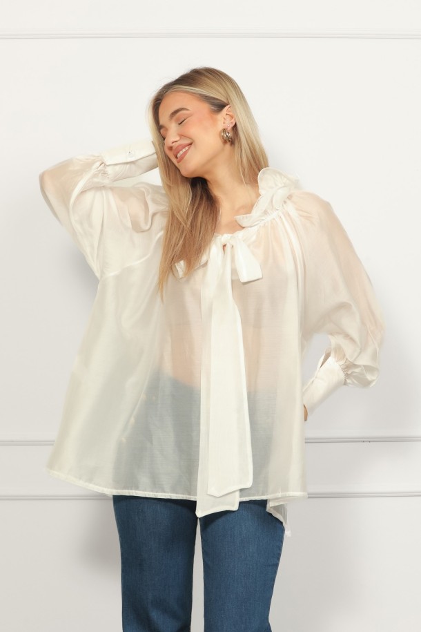 BLUZA Ž.I. A2611392 BIJELA