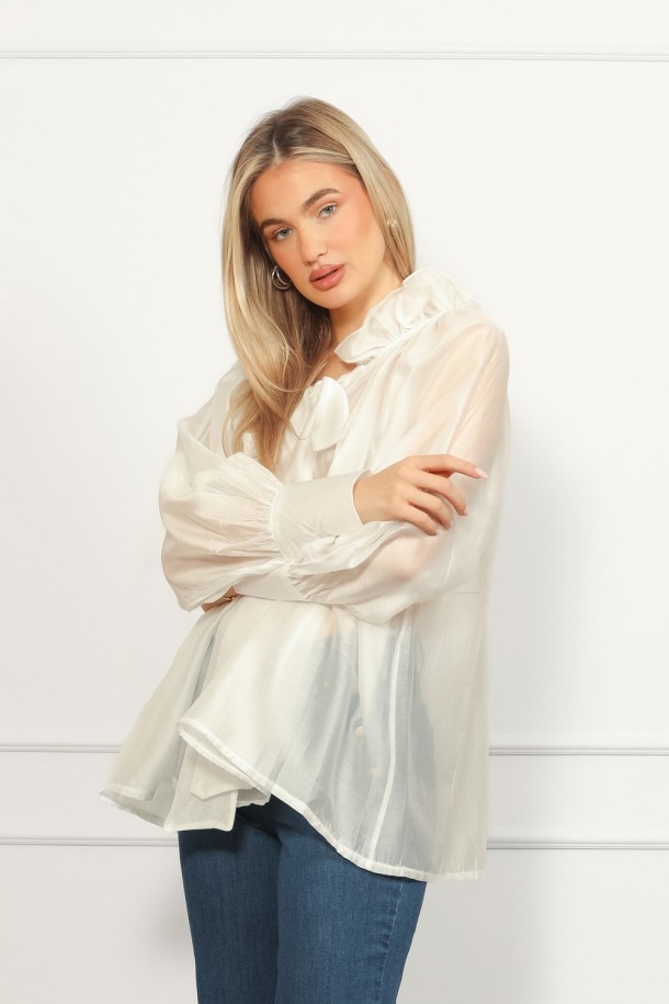 BLUZA Ž.I. A2611392 BIJELA