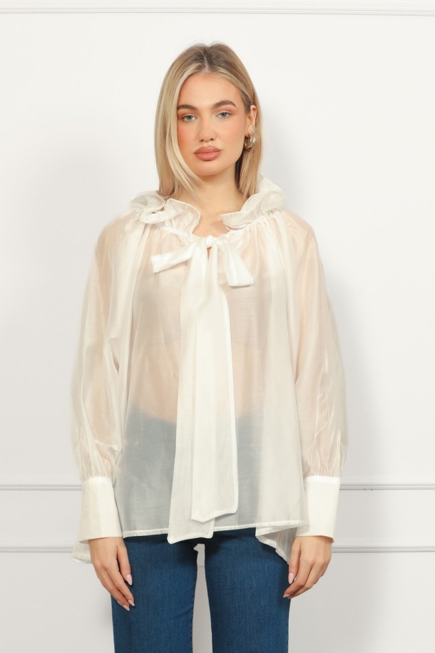 BLUZA Ž.I. A2611392 BIJELA