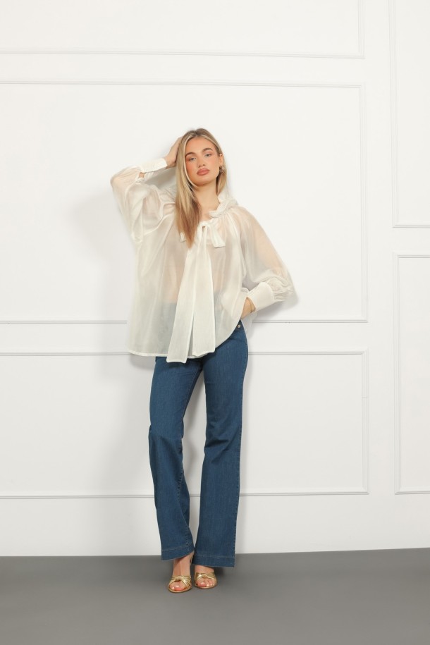 BLUZA Ž.I. A2611392 BIJELA