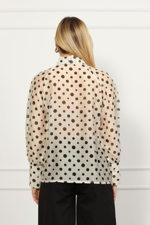 KOŠULJA Ž.I. A26119632 BIJELA S CRNIM