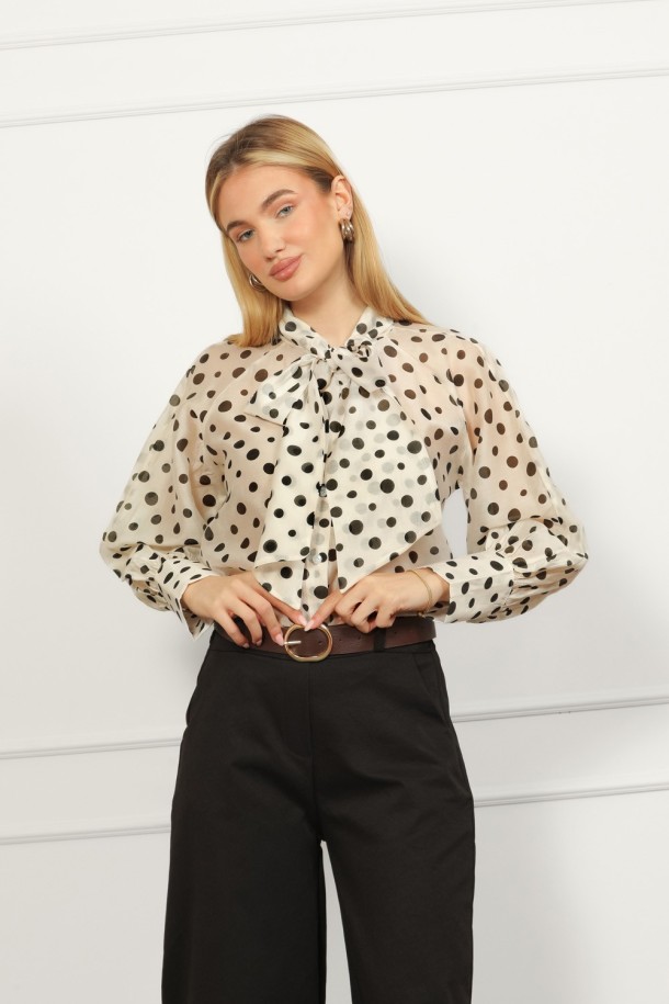 KOŠULJA Ž.I. A26119632 BIJELA S CRNIM