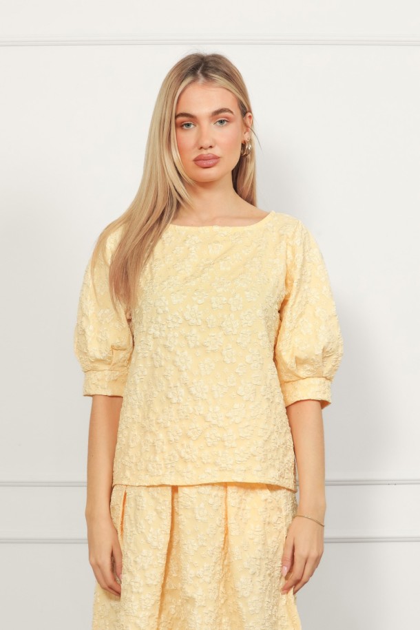 BLUZA Ž.I. A26815407 - ŽUTA