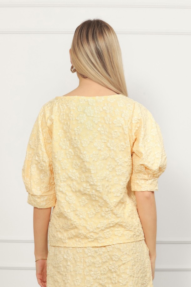 BLUZA Ž.I. A26815407 - ŽUTA