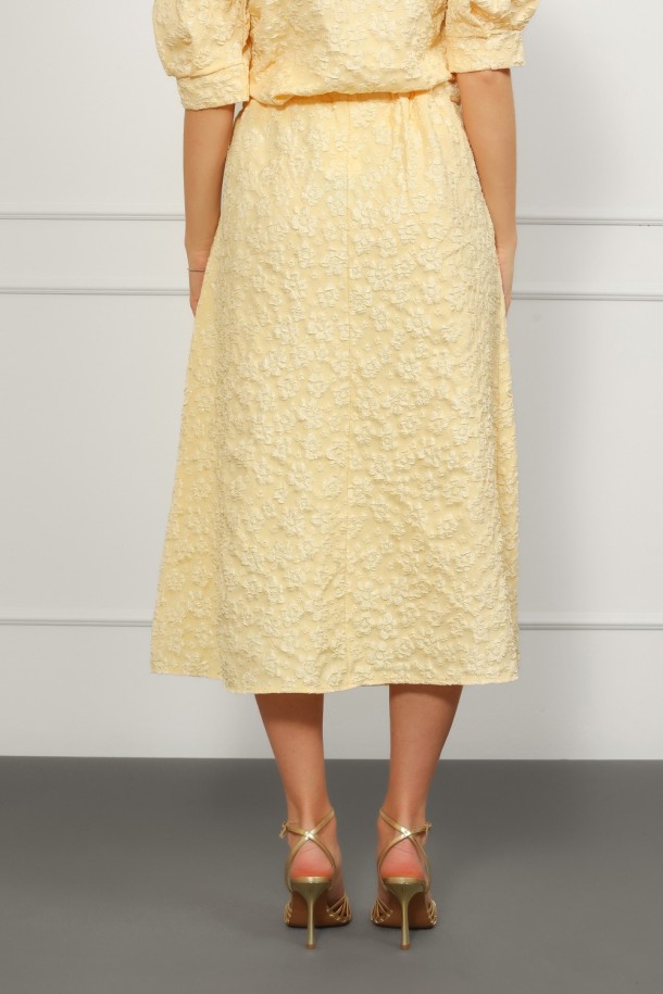 SUKNJA MAXI Ž.I. A26101640 ŽUTA