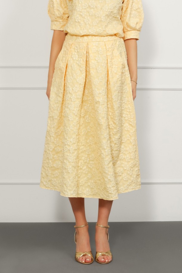 SUKNJA MAXI Ž.I. A26101640 ŽUTA