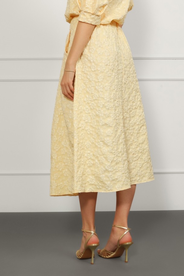 SUKNJA MAXI Ž.I. A26101640 ŽUTA