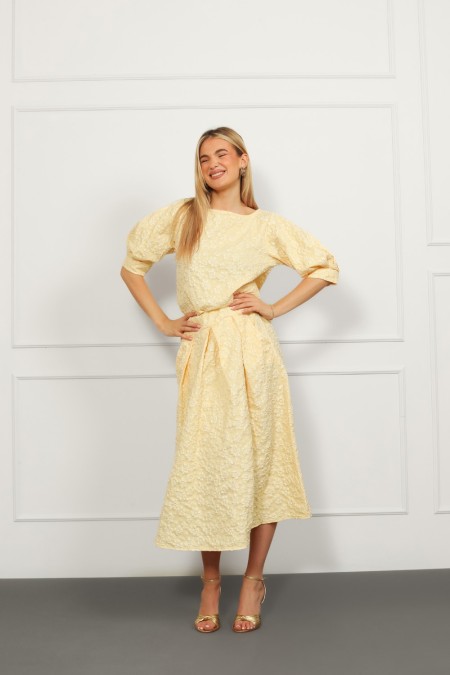 SUKNJA MAXI Ž.I. A26101640 ŽUTA