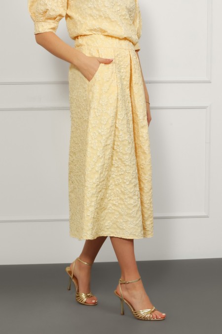 SUKNJA MAXI Ž.I. A26101640 ŽUTA