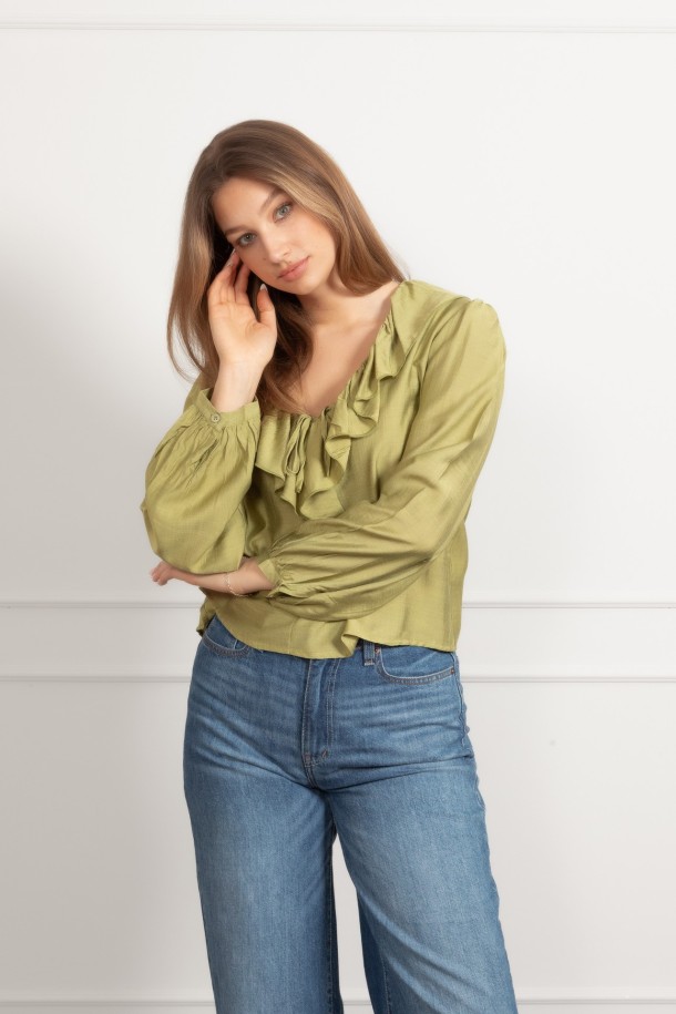 BLUZA Ž.Š. A26628 ZELENA