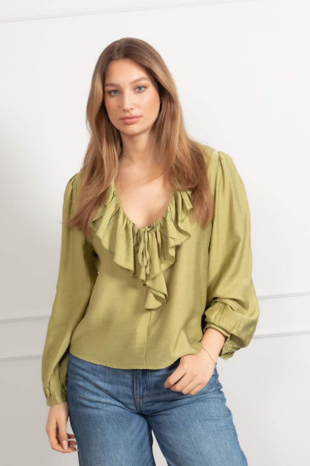 BLUZA Ž.Š. A26628 ZELENA