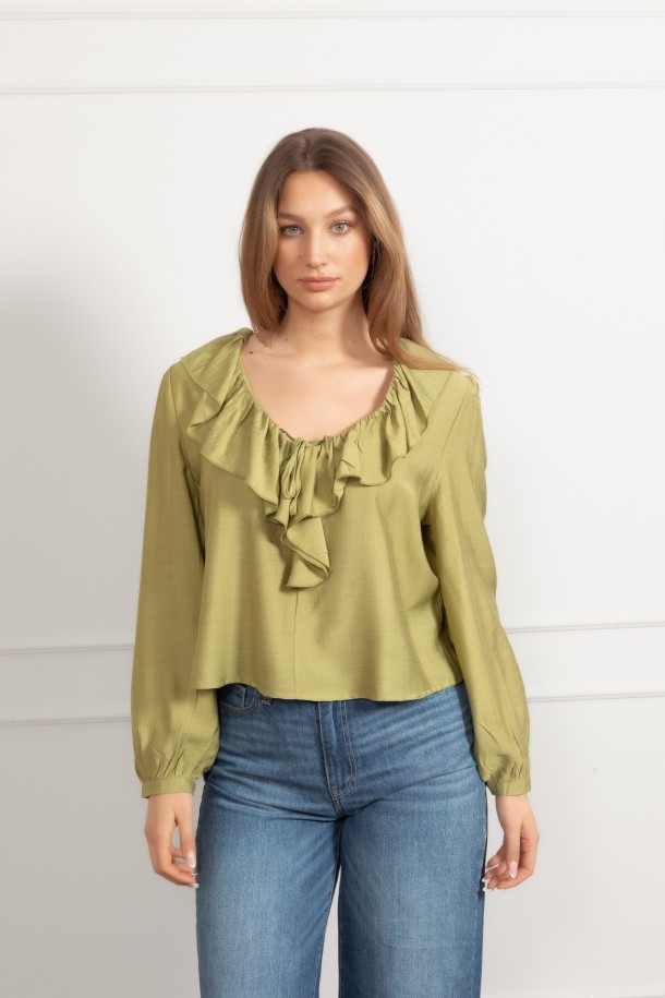 BLUZA Ž.Š. A26628 ZELENA