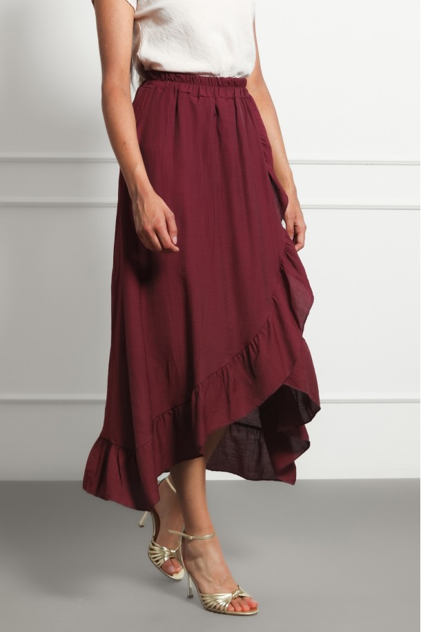 SUKNJA MAXI Ž.I. A2611529 BORDO