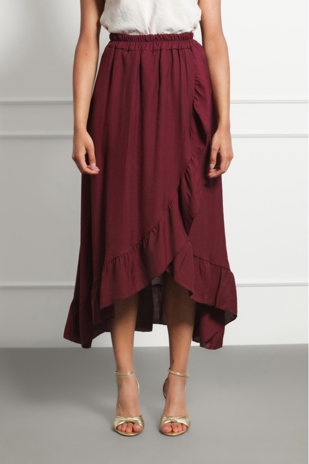 SUKNJA MAXI Ž.I. A2611529 BORDO