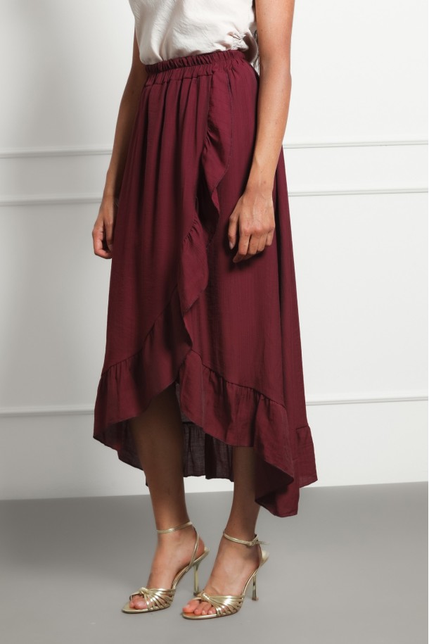 SUKNJA MAXI Ž.I. A2611529 BORDO