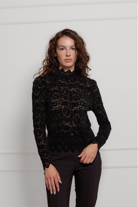 BLUZA Ž.I. B262082 CRNA