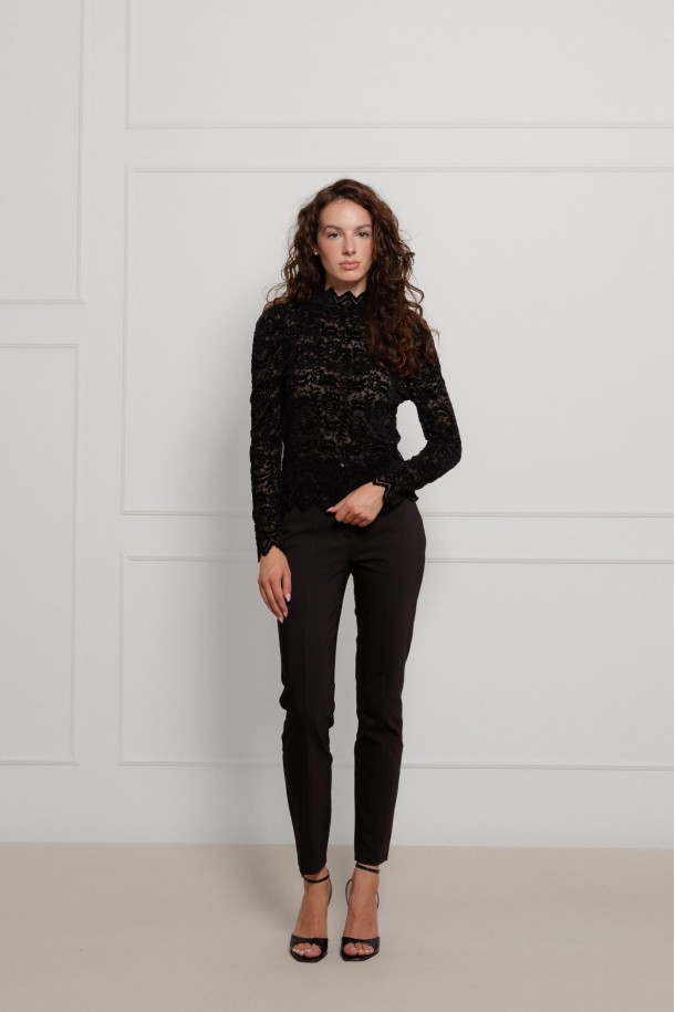 BLUZA Ž.I. B262082 CRNA