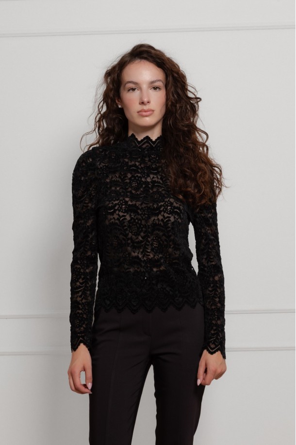 BLUZA Ž.I. B262082 CRNA