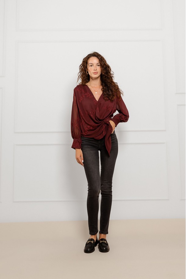 BLUZA Ž.I. B26704814 BORDO