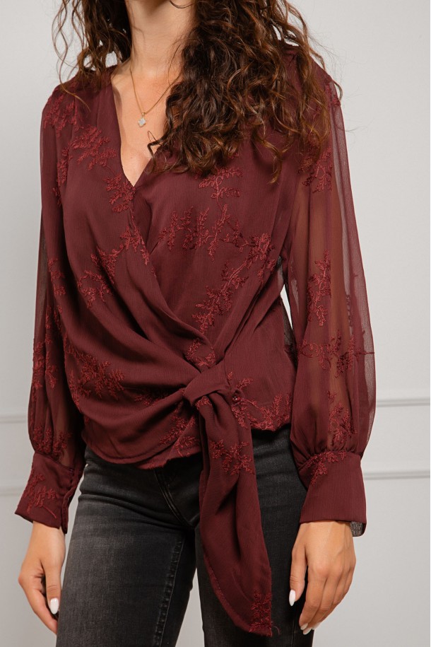 BLUZA Ž.I. B26704814 BORDO