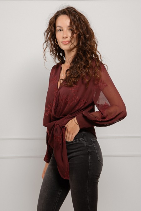BLUZA Ž.I. B26704814 BORDO