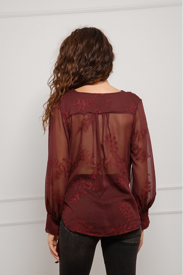 BLUZA Ž.I. B26704814 BORDO