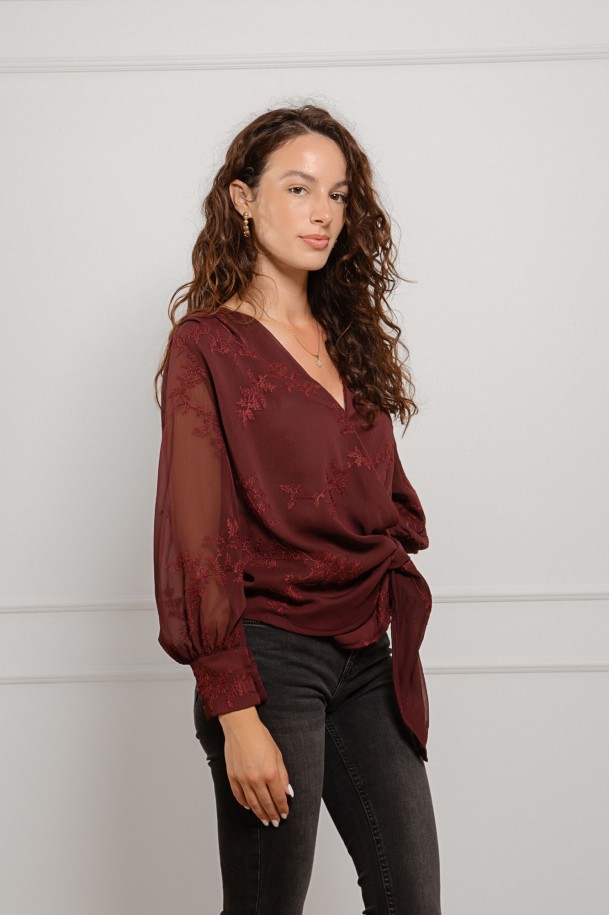 BLUZA Ž.I. B26704814 BORDO