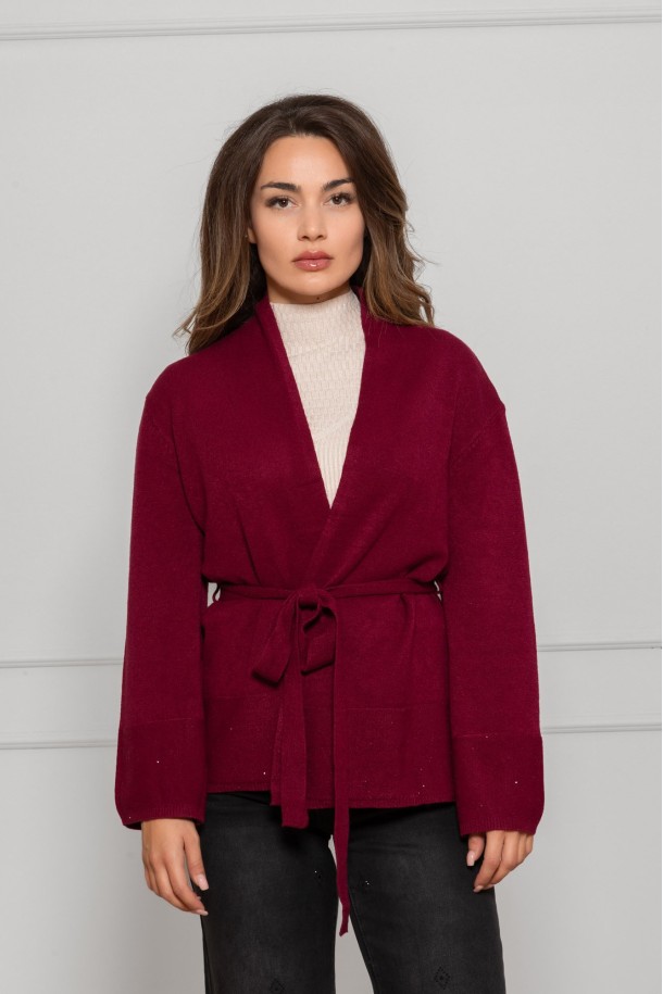 KARDIGAN Ž.Š. B261024 BORDO